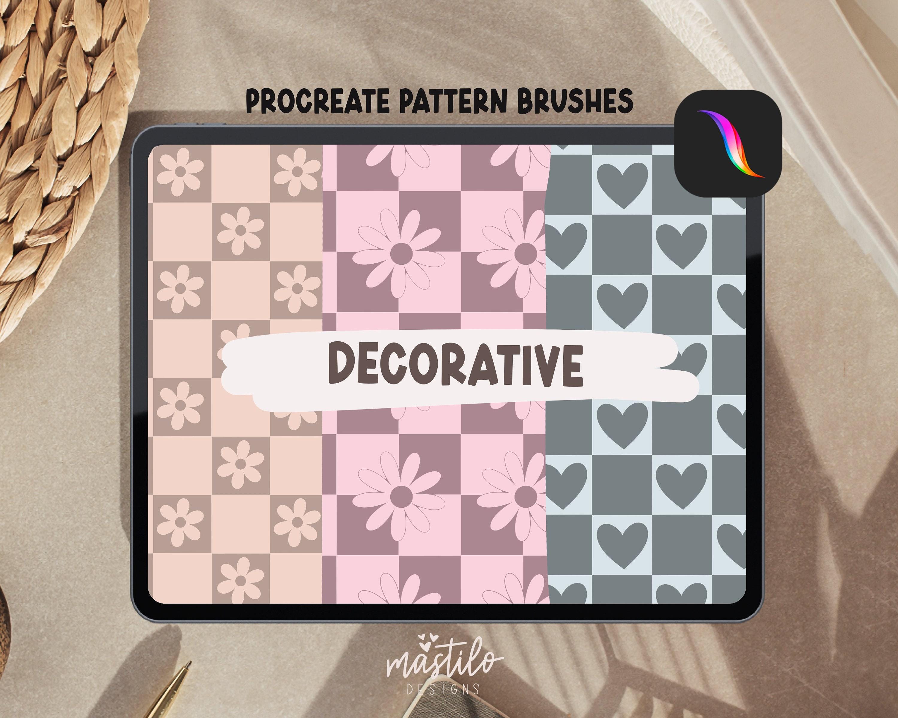 Checkered Procreate Brushes & Stamps, Checker Brush Set, Procreate ...