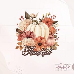 Boho Pumpkin Png, Fall Sublimation Designs, Fall Vibes Png, Thankful Png, Autumn PNG, Fall Png Designs, Fall Pumpkins Sublimation Png image 2