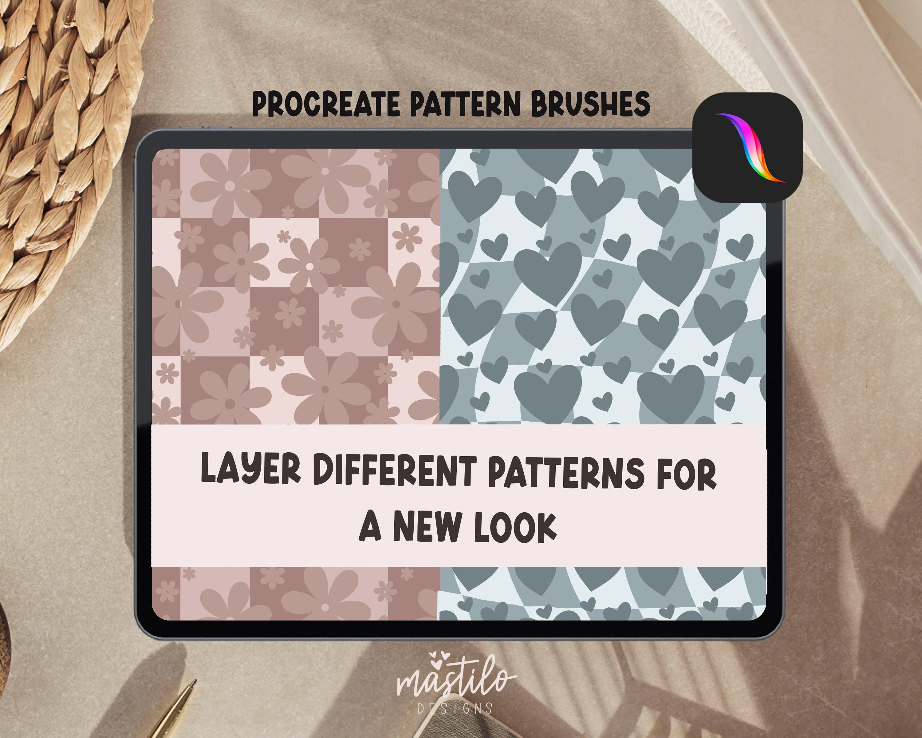 Checkered Procreate Brushes & Stamps, Checker Brush Set, Procreate ...