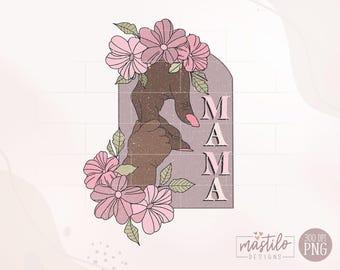 Retro Mama PNG, Mama Sublimation, Vintage Mama Grafik, Retro Mama Sublimationsdesign, druckbare Sublimation, Mama Boho Design, Mama Mini Png