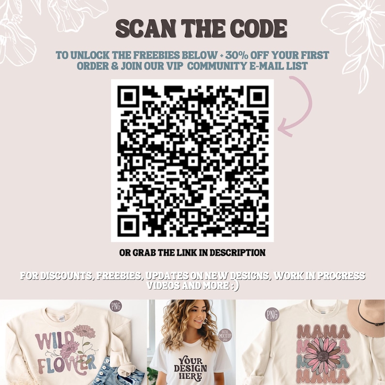 a white shirt with a qr code on it