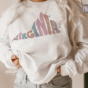 Virginia Png, Virginia State png, Virginia Word Png, Virginia Clipart, Sublimation designs, Virginia Sublimations, US States Sublimation Png