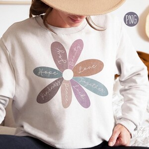 Daisy Flower PNG, Affirmation Png, Boho png designs, Boho Sublimation, Inspirational Png Designs, Retro Sublimations, Retro png, Boho PNG image 1