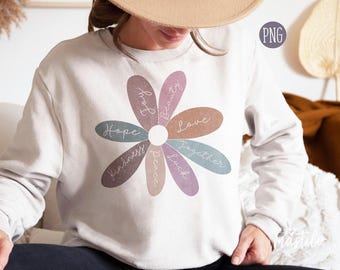 Daisy Flower PNG, Affirmation Png, Boho png designs, Boho Sublimation, Inspirational Png Designs, Retro Sublimations, Retro png, Boho PNG