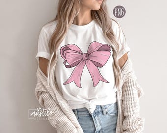 Coquette Pink Bow, Trendy Bow png, Soft Girl Era png, Pink Bow, Aesthetic Png, Ribbon, Girlie Png, Social Club png, Coquette shirt design