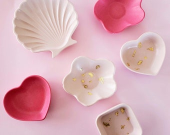Ring Dish Jewelry Holder Heart Cute Little Jewelry Dish Heart Ring Tray Jesmonite
