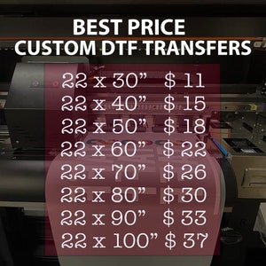 Custom DTF Transfer Gang Sheet: Ready To Press Heat Print