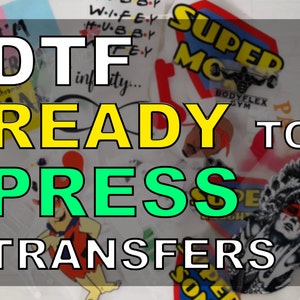 Custom Full Color DTF Transfers - Bulk Orders Available, Easy Press-on Application