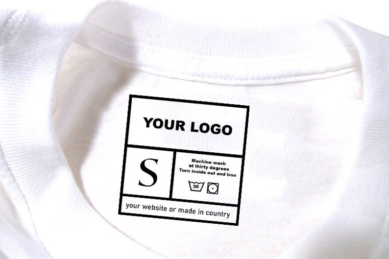 500 Pcs. Tagless Clothing Labels,tagless Labels, Iron on Printed Labels