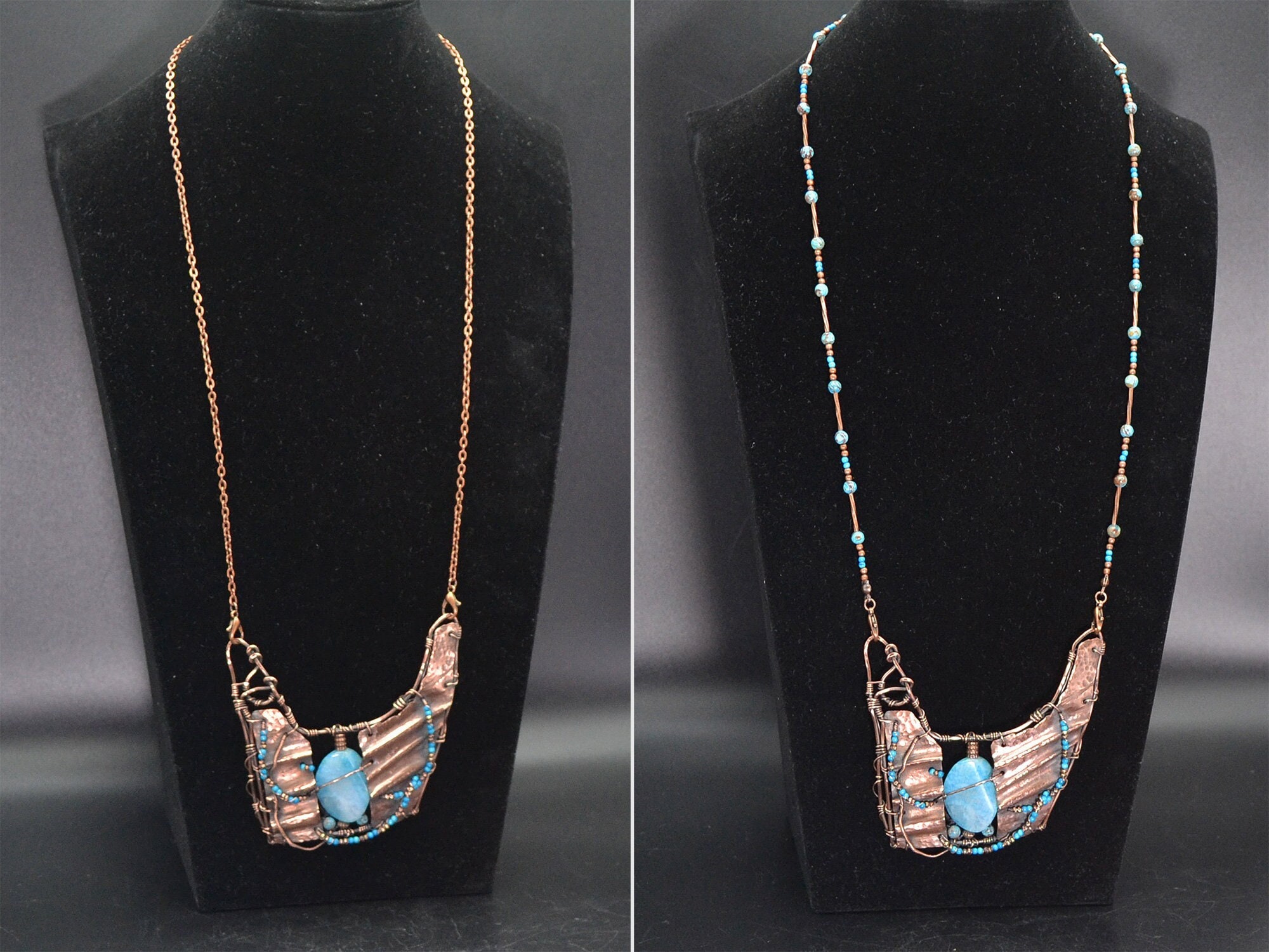 Stone Wind the Egyptian Boho Egyptian Style Hammered Copper Necklace ...