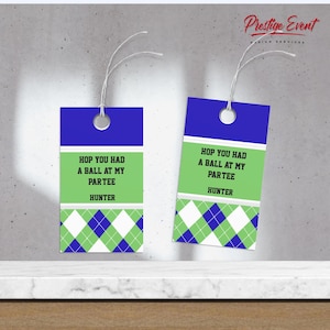 Golf Favor Tag - Golf Birthday Party - Hole In One Theme - Golf Par-tee Favor Tags- Golf Thank You Tag - GOLF