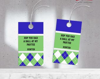 Golf Birthday Favor Tag: Hole In One Par-Tee (Digital Download)
