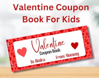 DIY Valentine Coupon Book for Kids (Digital Download)