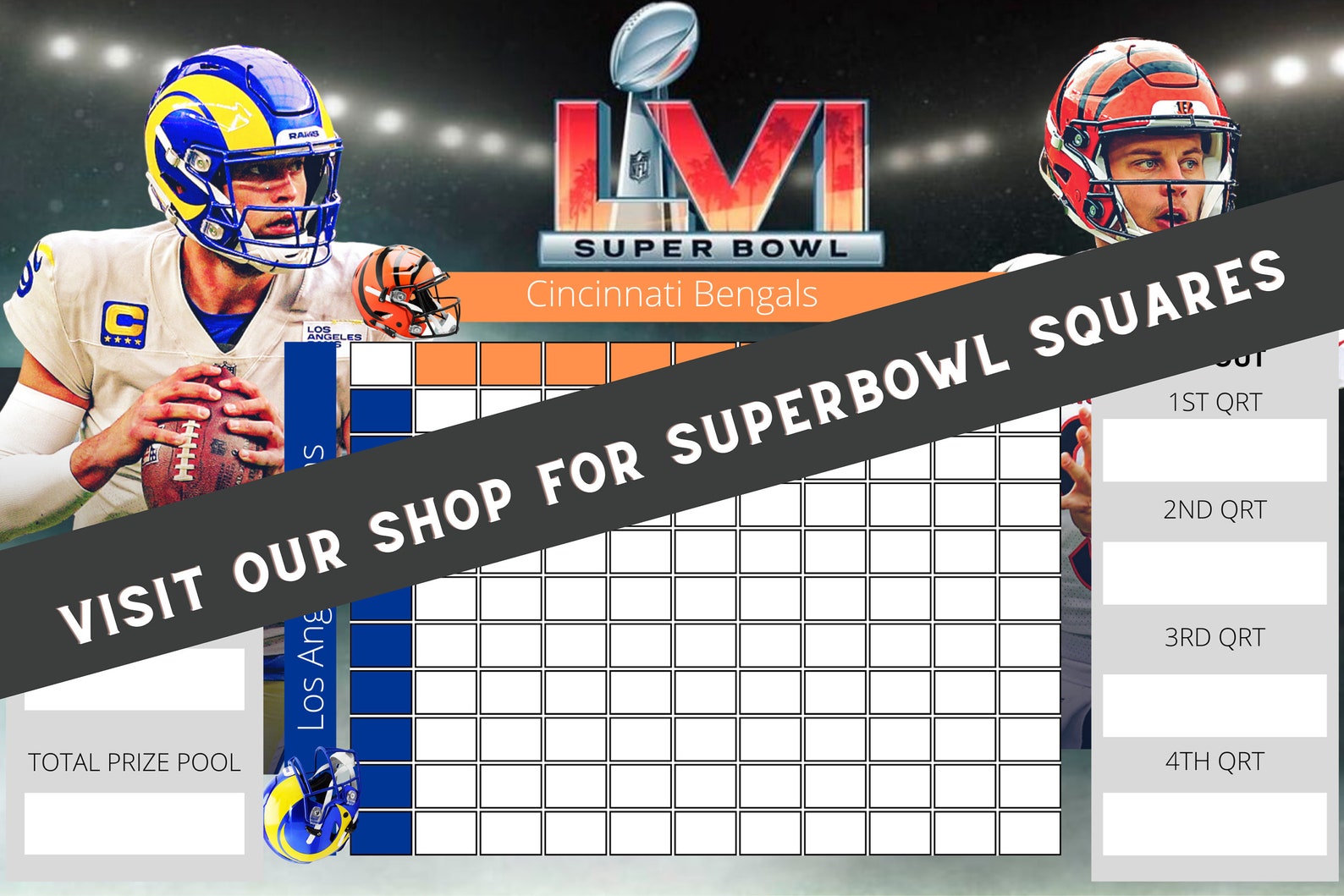 Superbowl 2022 Ticket Invitation Super Bowl 56 LVI Etsy