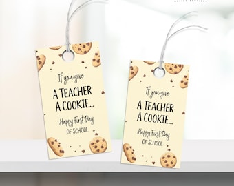 Teacher Cookie Tag: Back to School Gift (Digital Download)