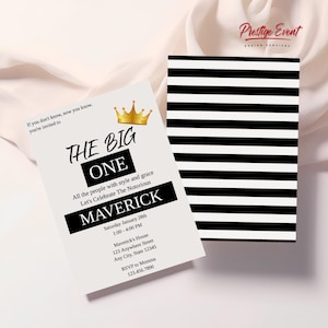Notorious One Invitation - The Big One Birthday - Hip Hip Birthday Party - Notorious Big One Invite -  Hip Hop 1st Birthday - BIGGIE