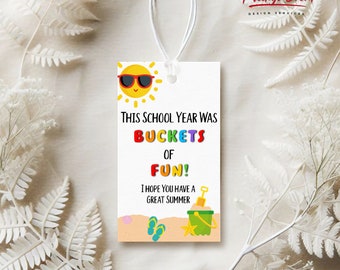 Summer Break Gift Tag: Buckets of Fun (Digital Download)