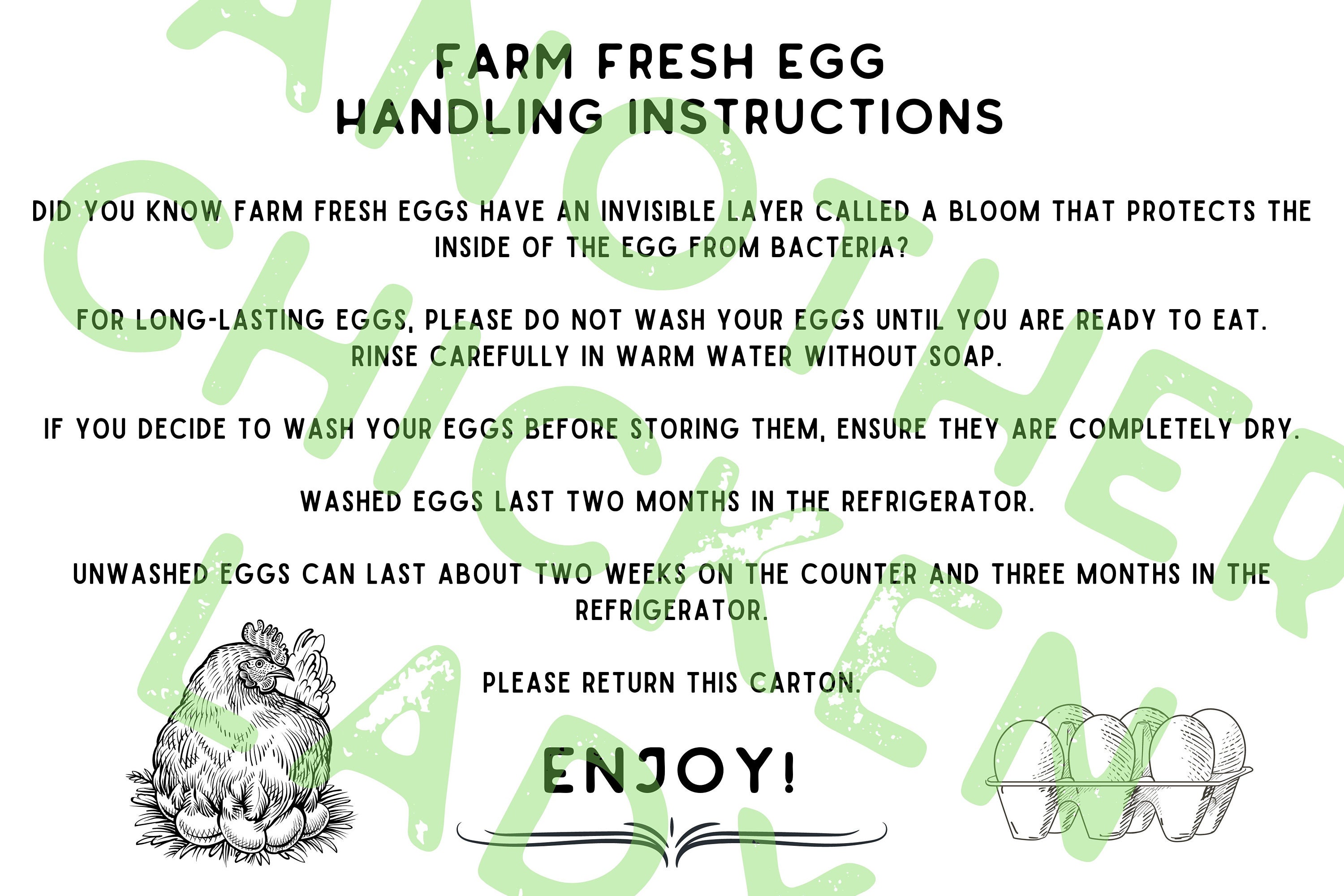 an-egg-sitting-on-the-ground-next-to-a-sign-that-says-egg-handling-it