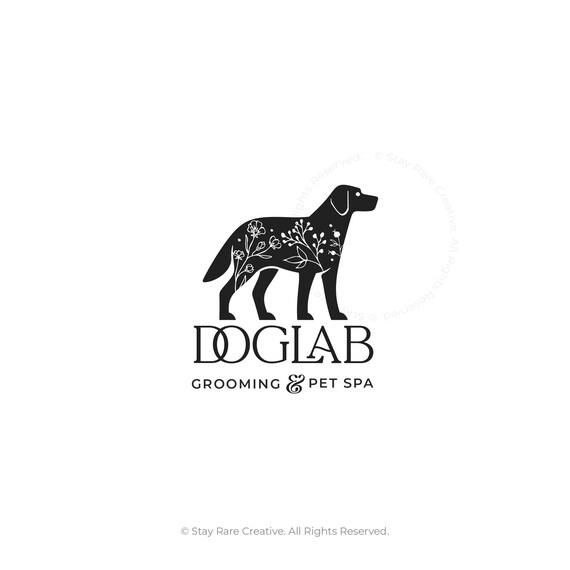 Simple dog logo sale