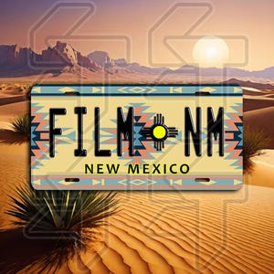 Custom &quot;Film NM&quot; PNG file - License Plate Sublimation Print File