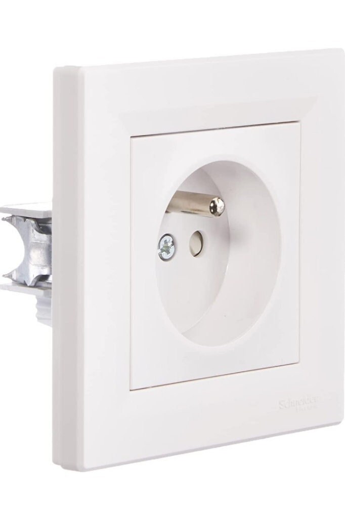 Schneider Electric Sc5Eph2823221 Lot 5 Prises de Courant avec Terre Encastrable Complet Asfora