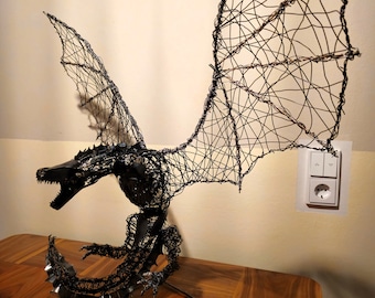 Drogon Wire Sculpture from the Game of Thrones series