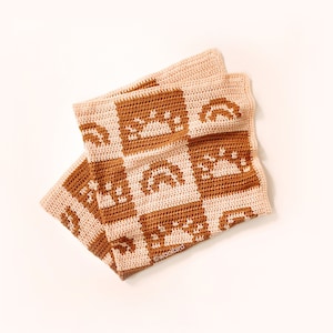 Graph Crochet Pattern | Ray of Sunshine Baby Blanket | Digital PDF download | Tapestry graphgan boho modern sun rainbow nursery lovey