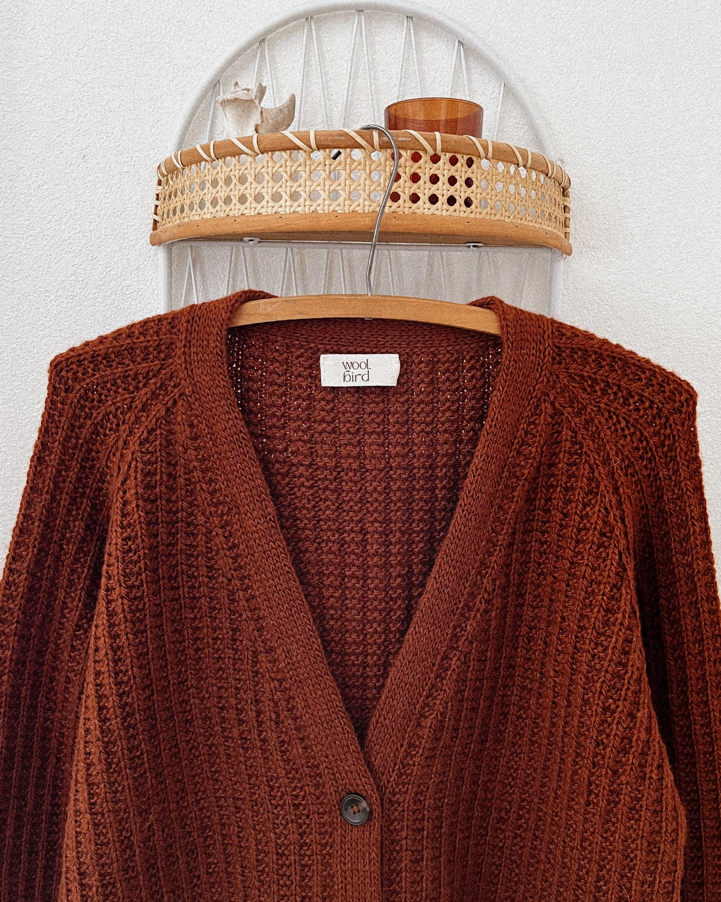 English Knitting Pattern | Mara Cardigan | Digital PDF | Broken Rib ...