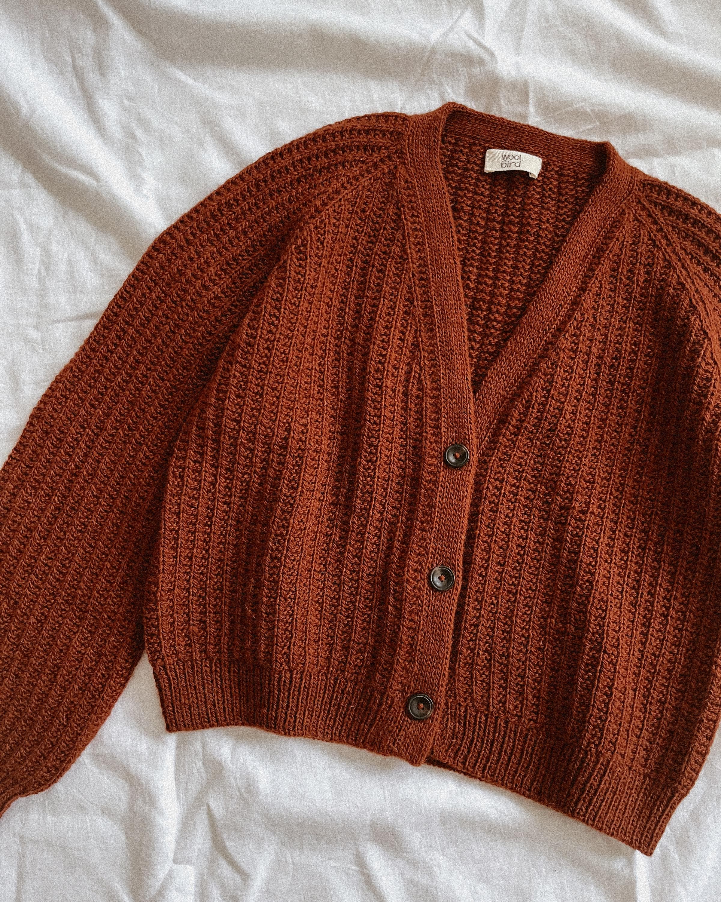 English Knitting Pattern | Mara Cardigan | Digital PDF | Broken