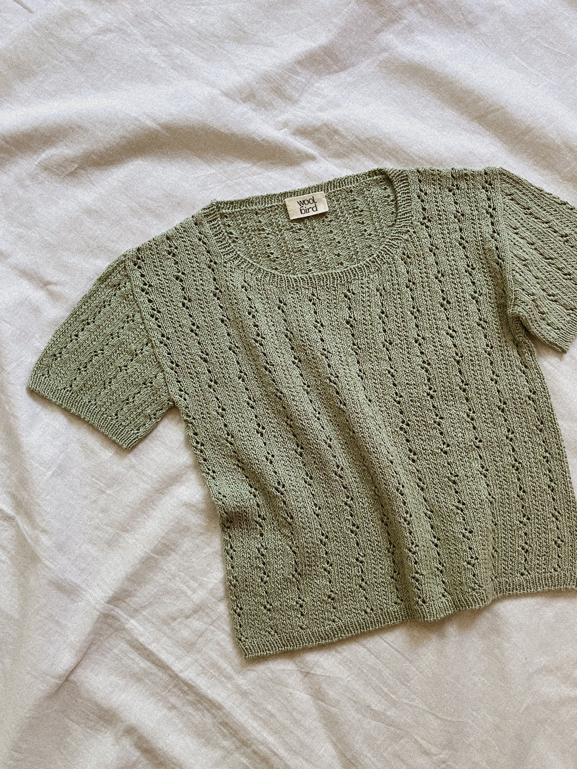 English Knitting Pattern | Fleur Tee | Digital PDF | Summer