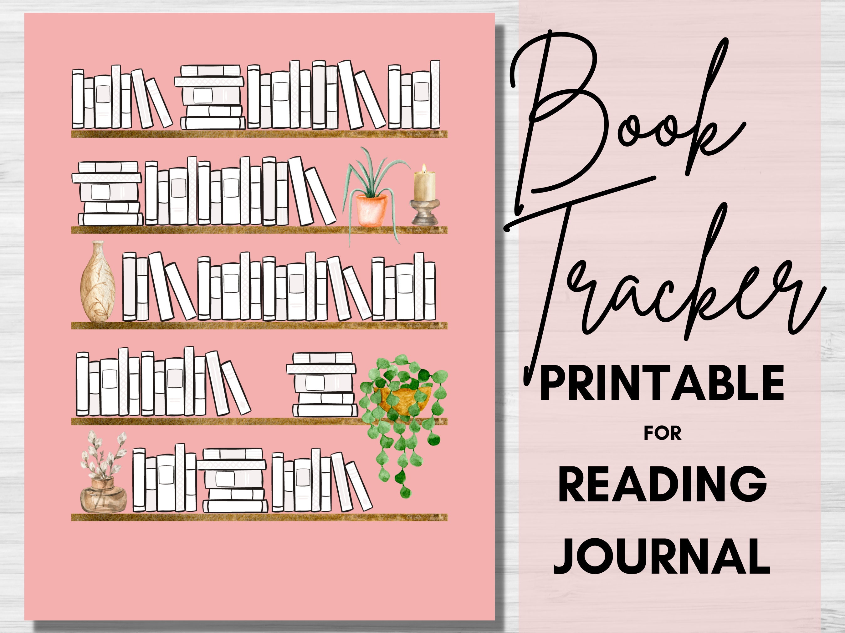 Reading Journal, Book Review, Booktok Journal, Reading Planner, Reading  Tracker, Reading Log, Book Review Journal, Bookshelf 