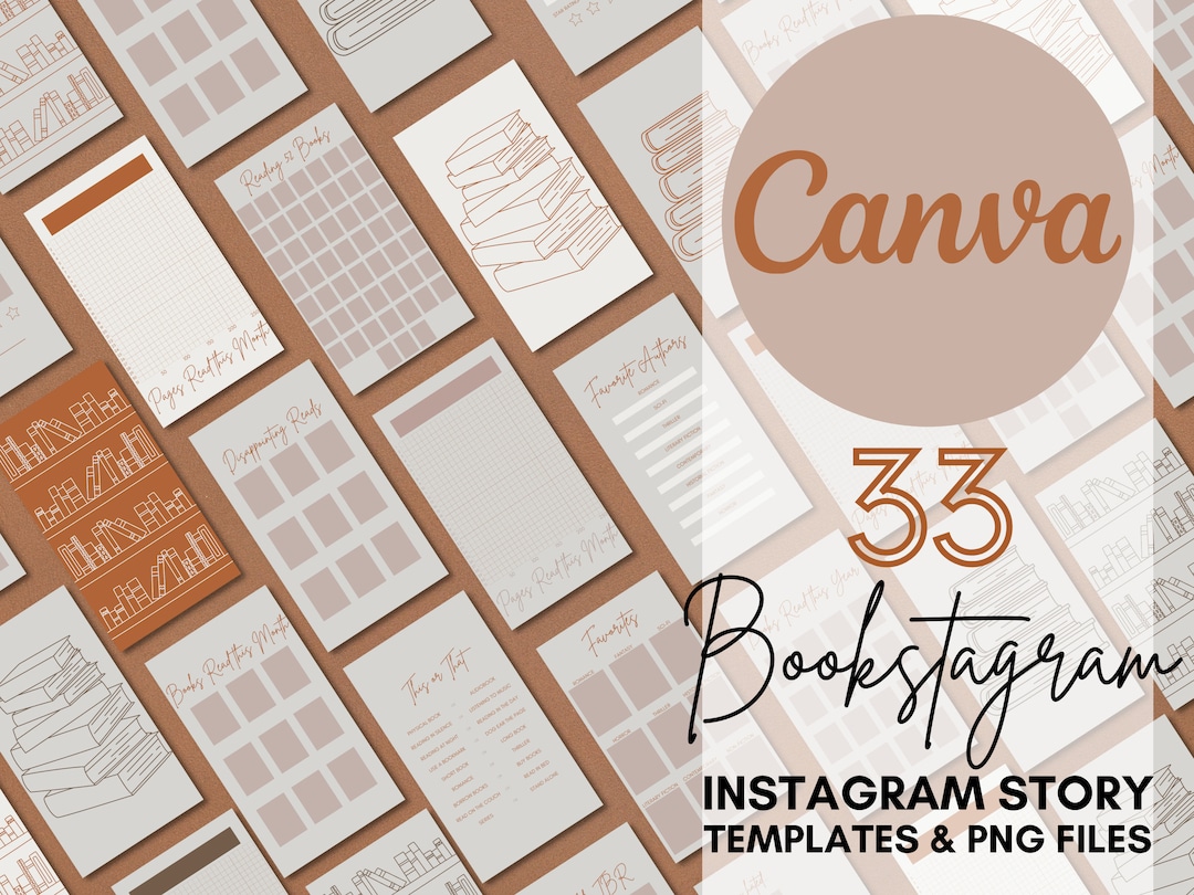 Bookstagram Template Instagram Template, Reading Tracker, Social Media Bookstagram Template Instagram Template, Reading Tracker, Social Media
