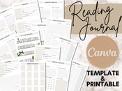 Reading Planner Printable Reading Journal Bundle Book Lover's Printable ...