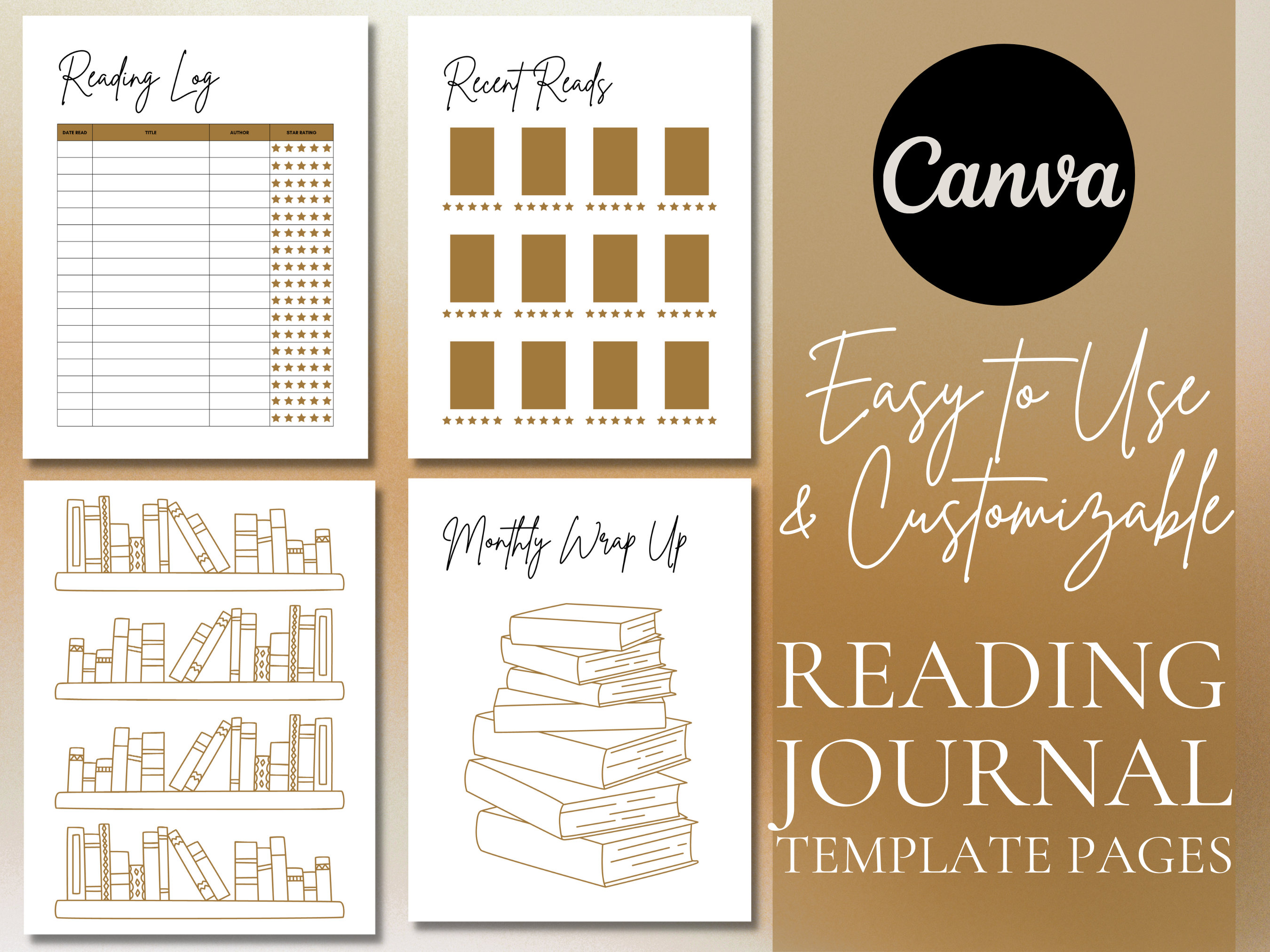 Reading Journal Template Reading Journal Printable, Reading Tracker Reading Journal Template Reading Journal Printable, Reading Tracker