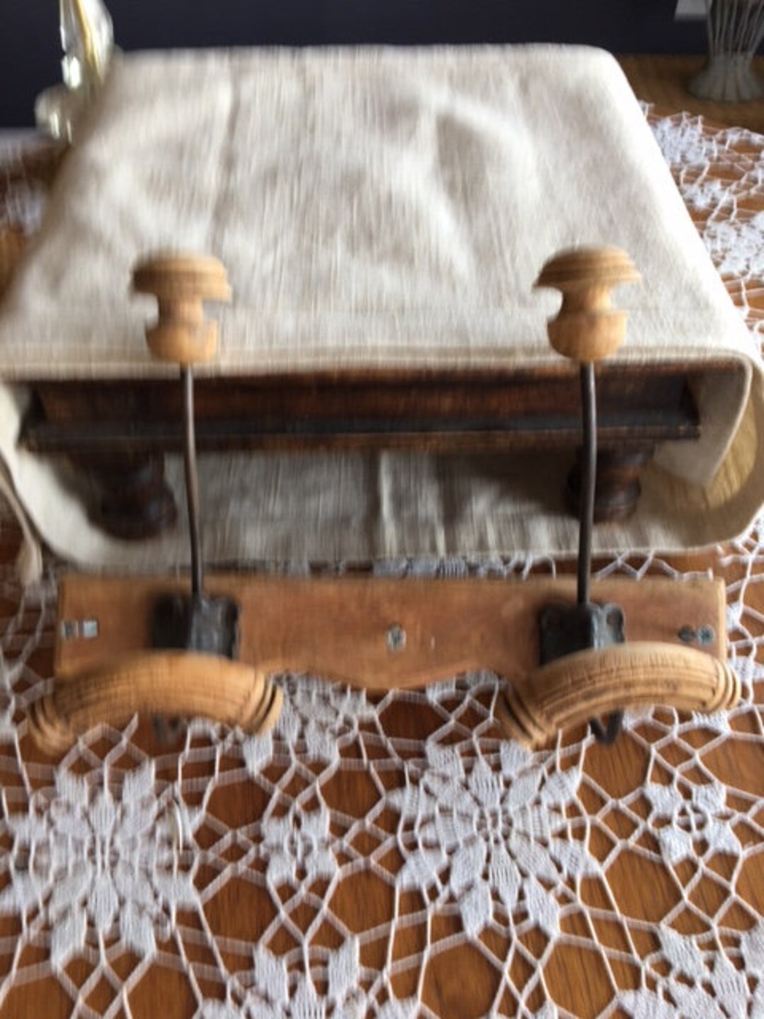 Vintage French Country Wood Hat Rack Etsy