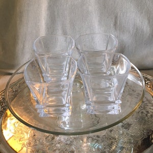 Mid Century Modern Lowball Glasses (Set of 4)