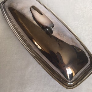 Mid Century Chrome Butter Dish