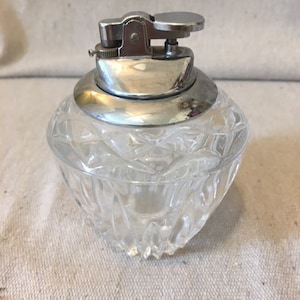 Mid Century Modern Crystal Cigarette Lighter