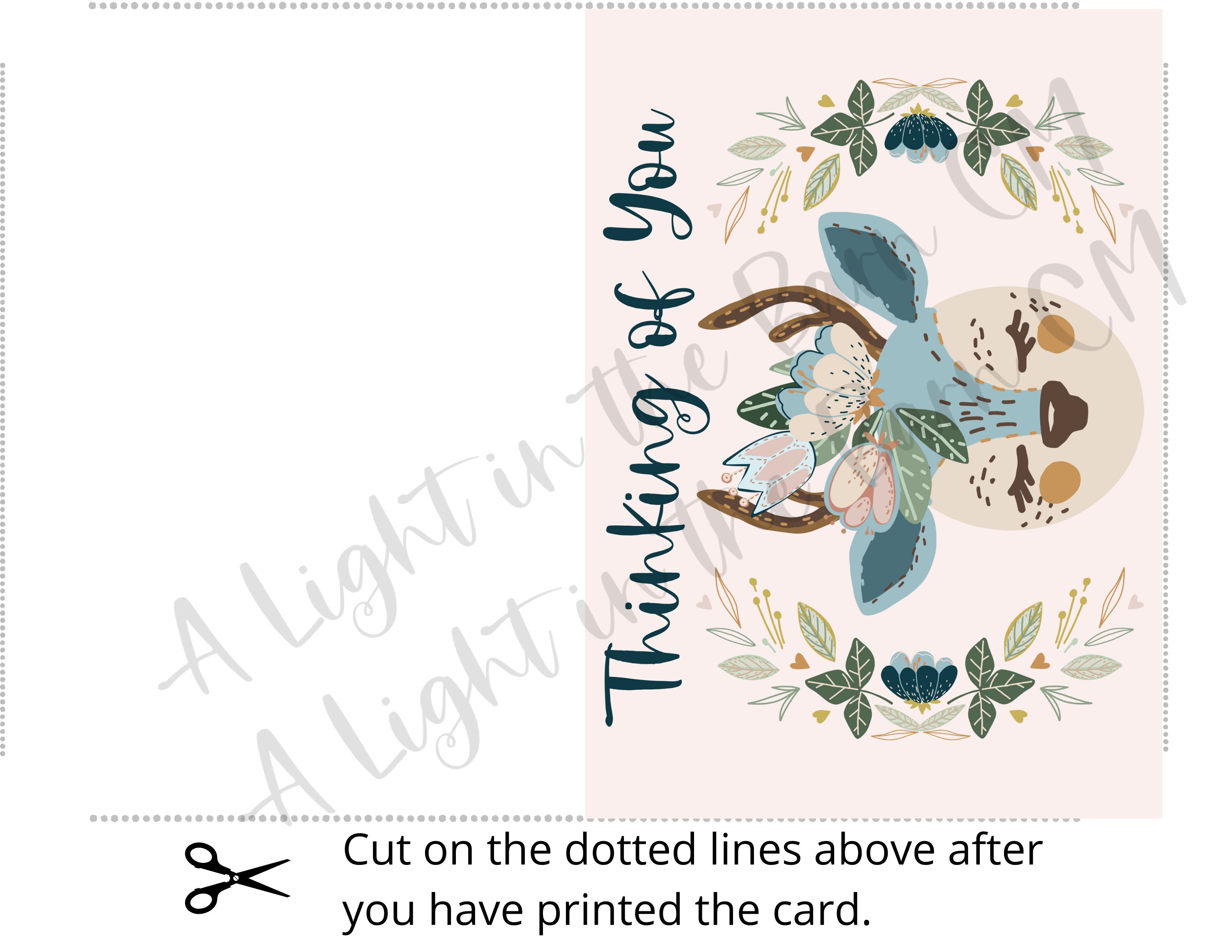 Printable Thinking of You Card, Positivity Card, Get Well Card ...