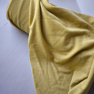 Wool, wool jersey, merino wool, sleeping bag, swaddle sack, footed sack, sizes 50, 56, 62, 68, 74, 80, 86, 92, 98, 104, 110 gelb
