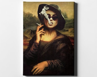 Póster de Mona Lisa en El club de la lucha, arte mural de Marla Singer (lámina de póster)