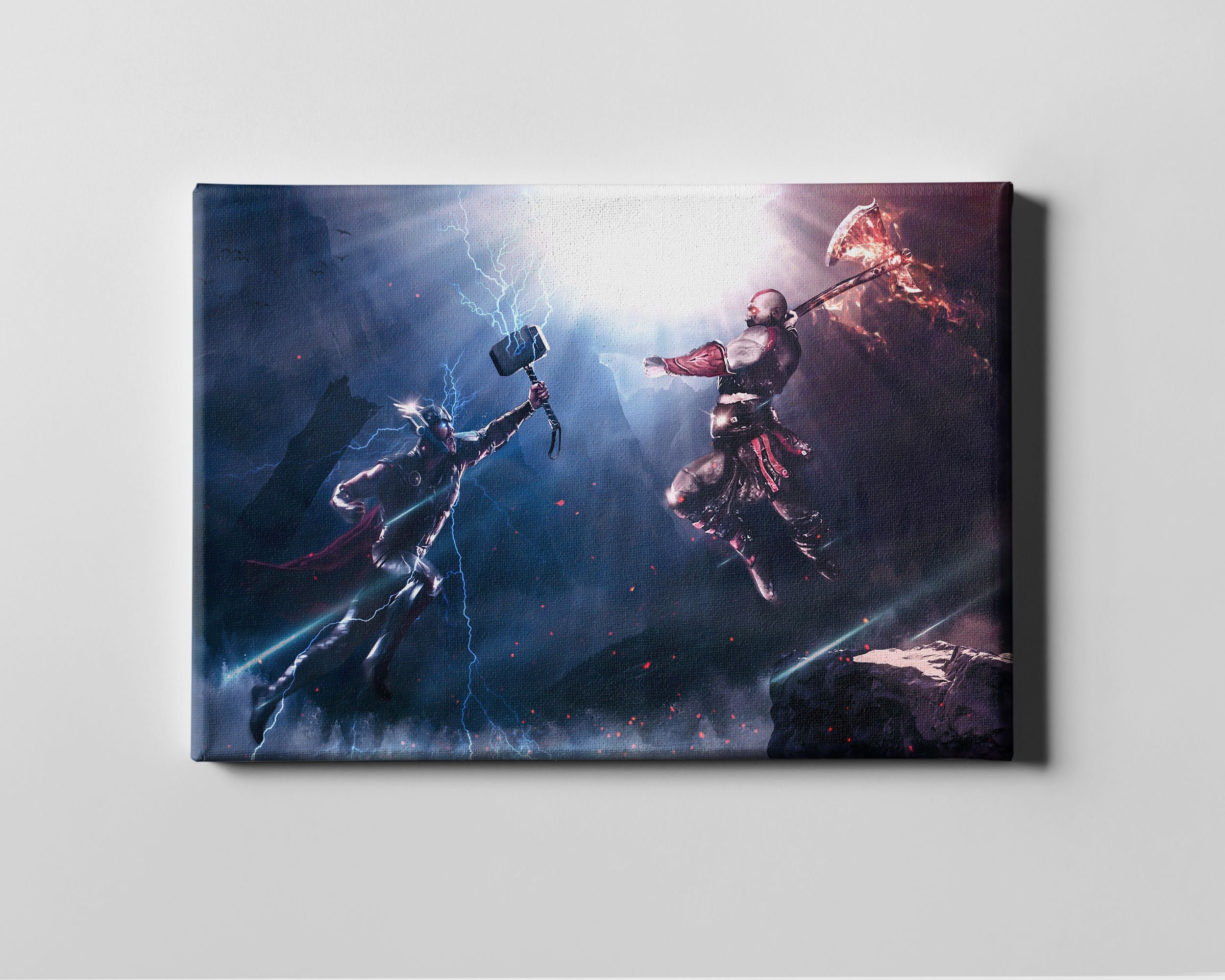 God Of War Ragnarok Ilustrated Combat Thor and Kratos comic style Art  Board Print for Sale by BlackThunder Store