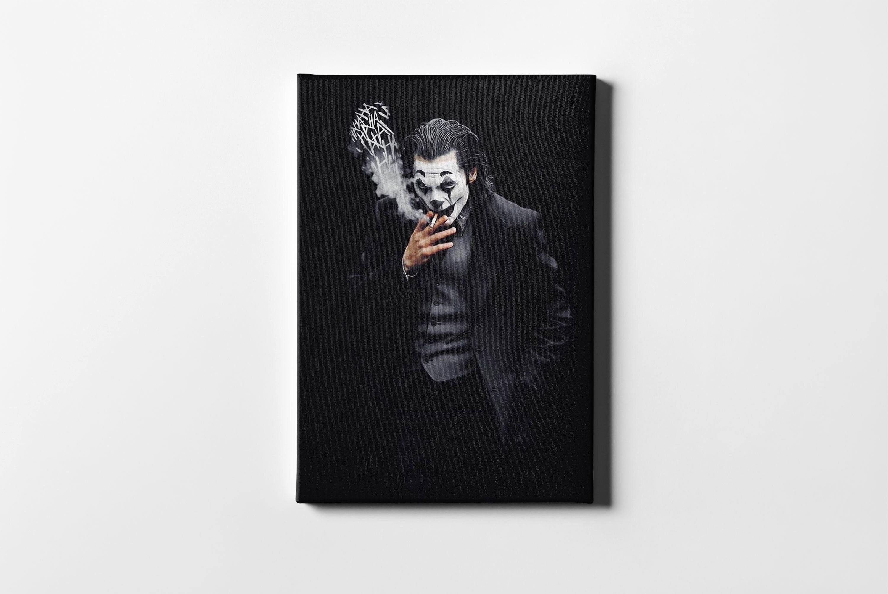 Smoking Joker Wall Canvas