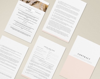 Contract for Graphic Design and Brand Development | Fillable PDF Contract for Design Clients and Graphic Designers | Basic Contract Verbiage