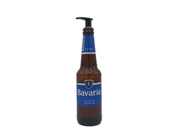 Bavaria Bier Zeepdispenser | Cadeau man | Uniek cadeau voor verjaardag of housewarming | Originele Zeeppomp | Bierfles | Cadeau