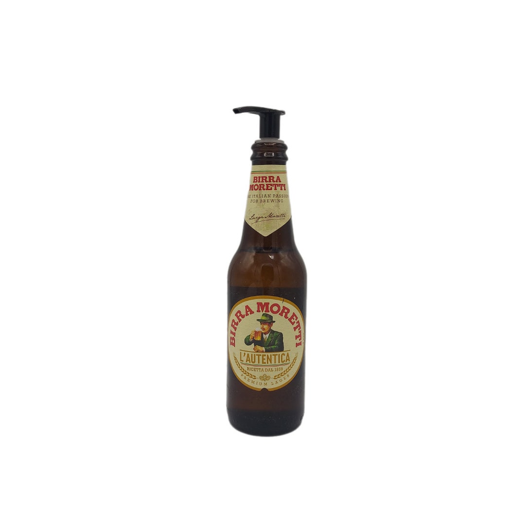 Birra Moretti Beer Soap Dispenser Gift Man Unique Gift for Etsy