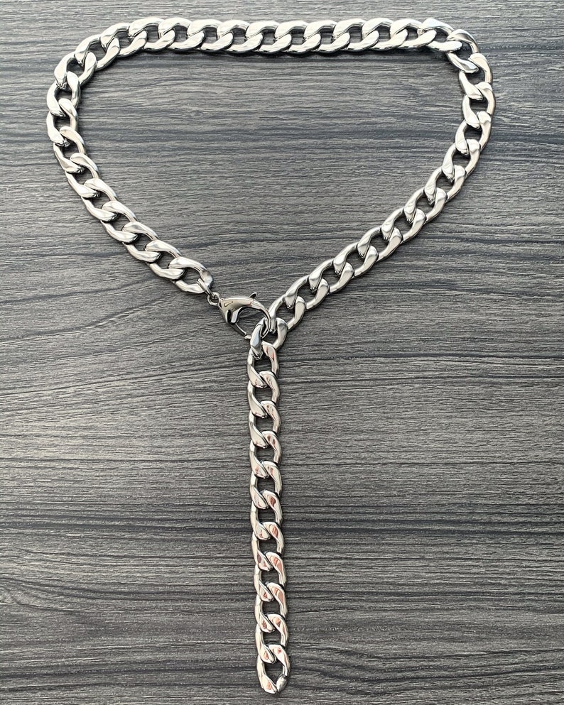 Xxxtentacion Choker Chain 27 15mm Stainless Steel Cuban Etsy
