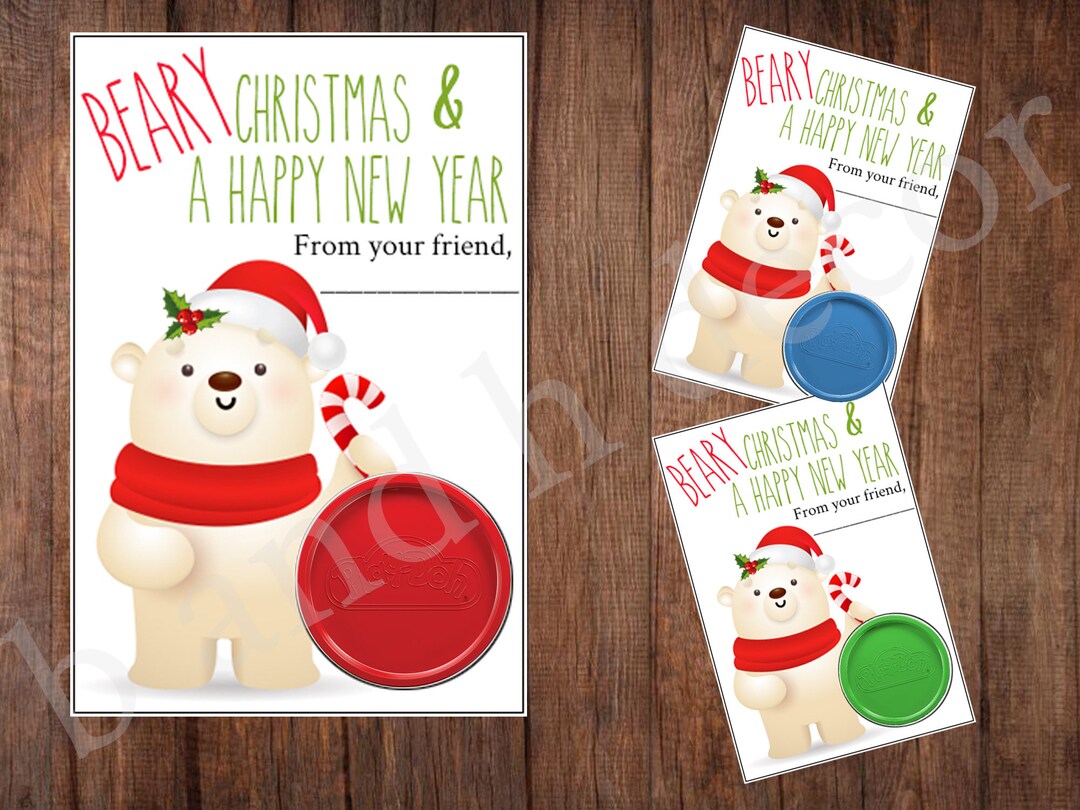 Bear Playdoh Cards/ Printable/ DIY/ Digital File Download - Etsy
