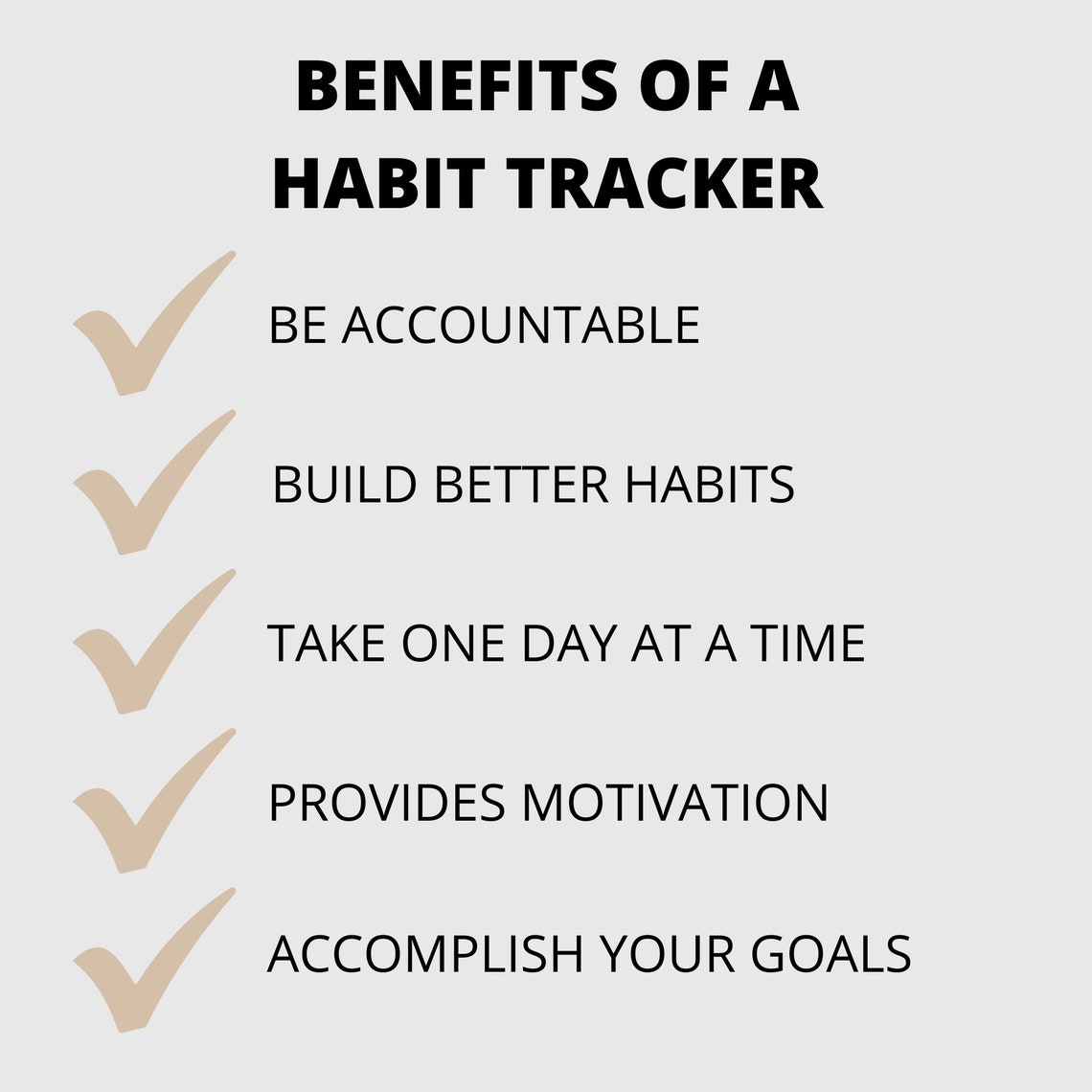 Habit Tracker Printable, Habit Tracking Template Build Better Habits
