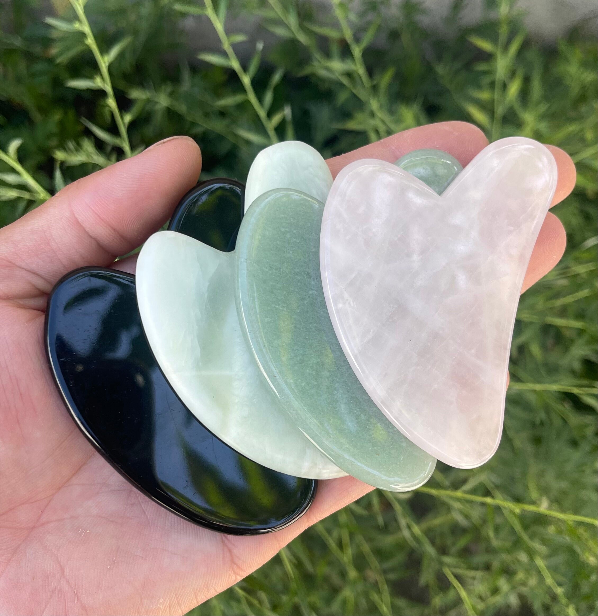 Traditional Gua Sha Scraper Board Jade Fish Shape Natural White Health